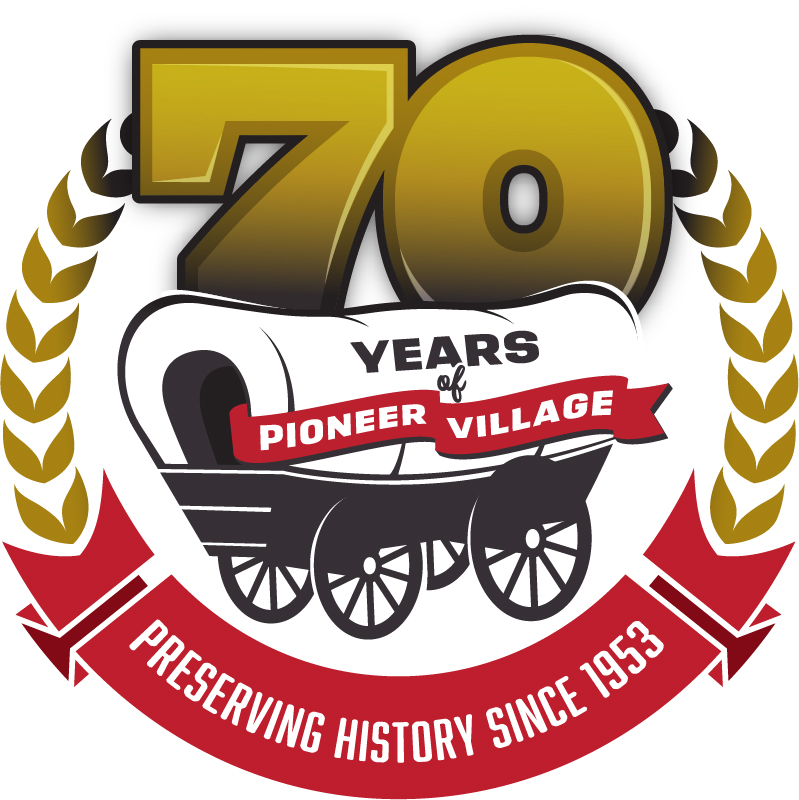 70th Anniversary Logo Pioneer Village Minden Nebraska
